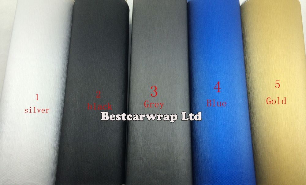Premium Grey Metallic Brushed Steel Vinyl Film Car Wrap Sticker Gunmetal Brushed aluminum Film for Vehicle sltying 1.52x30M/Roll
