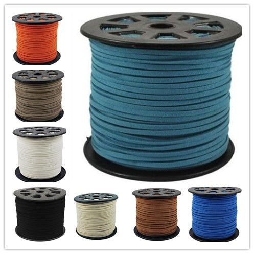 16 colors 95M 3mm x 1.5mm Multicolor Flat Faux Suede Korean Velvet Leather Cord DIY string Rope Thread Lace Jewelry Making Findings 
16 colors 95M 3mm x 1.5mm Multicolor Flat Faux Suede Korean Velvet Leather Cord DIY string Rope Thread Lace Jewelry Making Findings