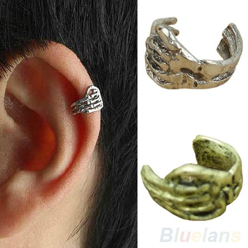 1pc New Skeleton Skull Hand Ear Cuff Wrap Cartilage Earrings Clip Men Women On Silver/Gold Hot Sale
1pc New Skeleton Skull Hand Ear Cuff Wrap Cartilage Earrings Clip Men Women On Silver/Gold Hot Sale