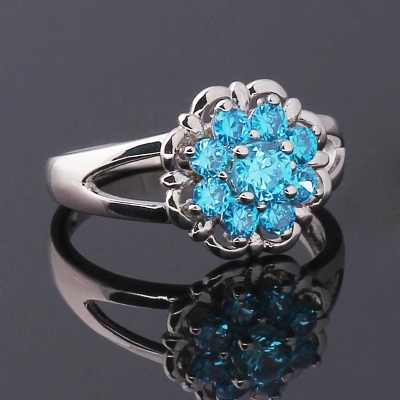 New fashion Topaz zirconia diamond ring sterling silver jewelry wedding 925 silver Rings for women BT0033