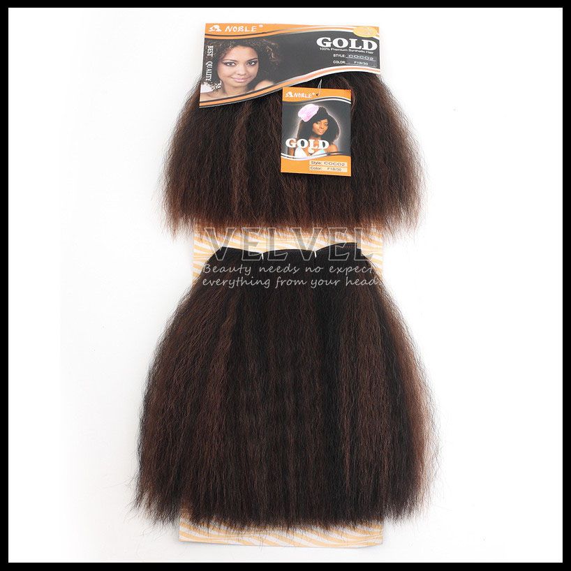 NOBLE GOLD Hair COCO2 /pack Length 1 F1B/30 Premium Quality Synthetic