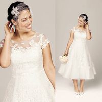 plus size short wedding dresses
