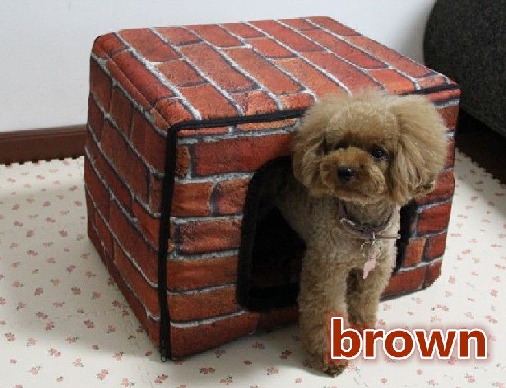 2017 Fireplace Vintage Brick Kennel Removable Dog House High Quality