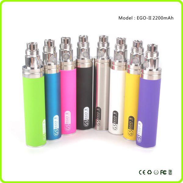 Rich Colors GS Ego II Battery ego 2200mah battery Huge Capacity KGO ONE WEEK Battery for Vaporizer Pen e cigarette 510 EGO Clearomizer
Rich Colors GS Ego II Battery ego 2200mah battery Huge Capacity KGO ONE WEEK Battery for Vaporizer Pen e cigarette 510 EGO Clearomizer
