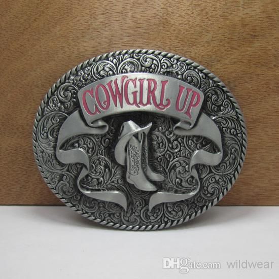 Bucklehome Cowgirl Up Belt Buckle Western Belt Buckle Fp 02460 Buckle