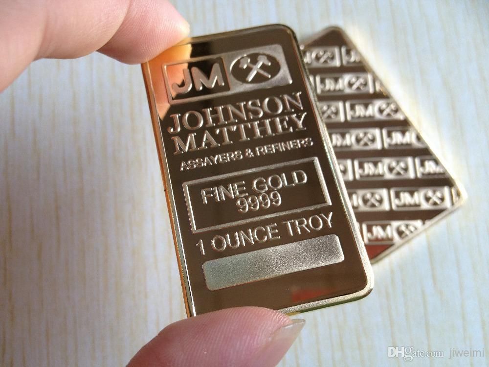 2017 One Ounce Troy 24k Pure . Gold Clad Jm Johnson Matthey Gold Metal