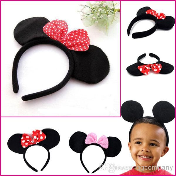 388 New baby headbands for ears 69 Baby Girl Headbands Minnie Mickey Mouse Ears Headwear Hair Accessories   