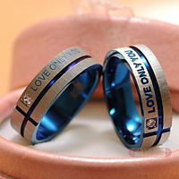 free shipping stainless steel wedding bands couple rings korean jewelry lovers his and hers promise ring sets for men and women - Couples Wedding Rings free shipping stainless steel wedding bands couple rings korean jewelry lovers his and hers promise ring sets for men and women - Couples Wedding Rings