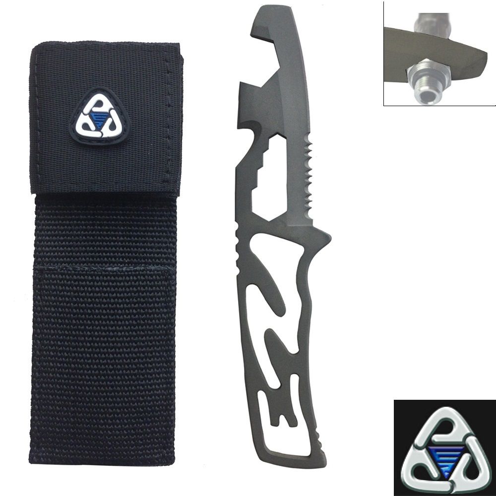 EZDIVE Titanium Knife Scuba Diving Knife Corrosion Resistant Titanium