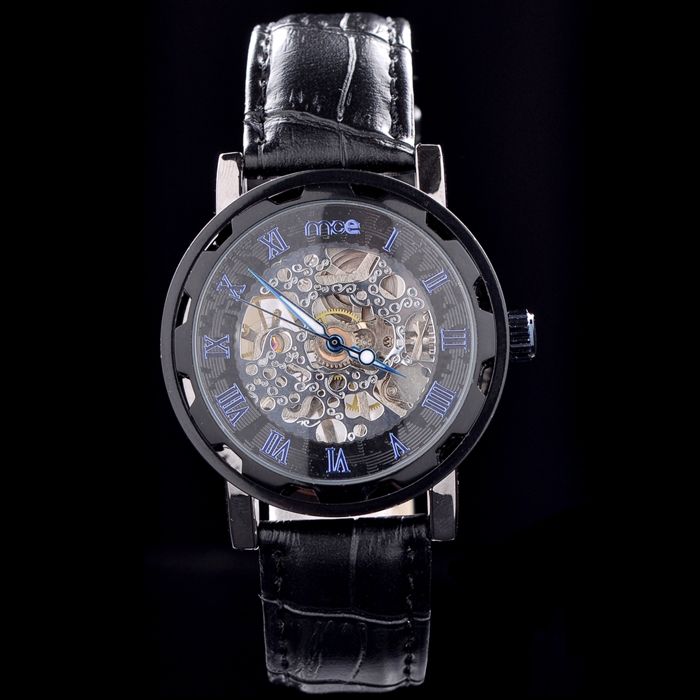 Free shipping MCE Brand Black leather Luxury Style Men's watch Automatic mechanical watch for MC14
