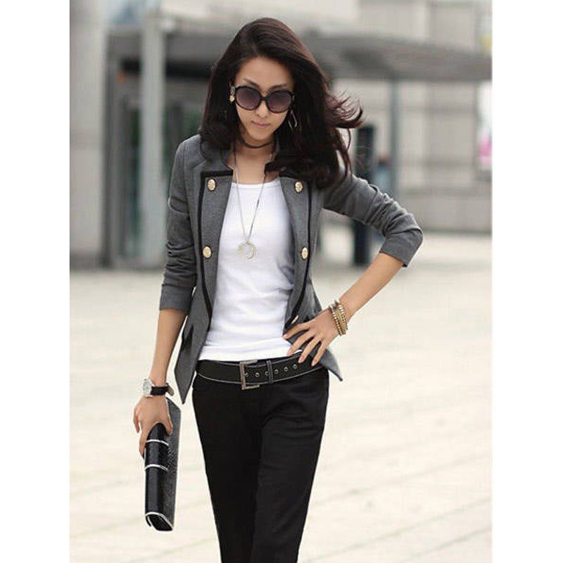 New Fashion Spring Autumn Women Blazer Jacket Ladies Casual Suit