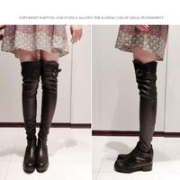 Discount China china wholesale Womens Black Buckle Strap Punk