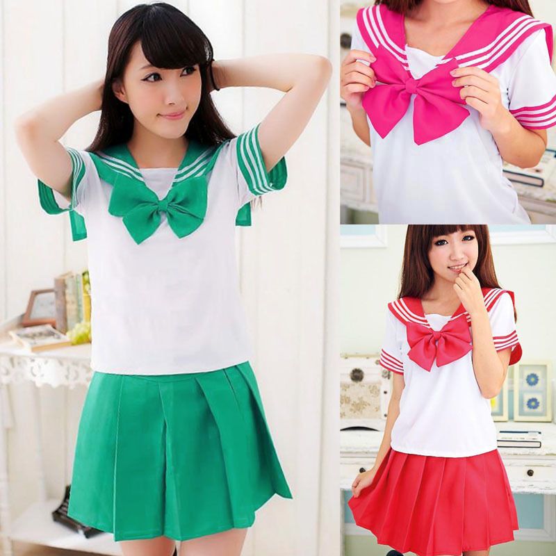 FashionJapanese Japan School Uniform Dress Cosplay Costume Anime Girl