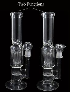 Bubbler Hand Buillow стеклянный ваза Perc Вода перколятор курить цветной труб 2 х сотовой дисковый раздел Размер: 18,8 мм Высота: 29см
