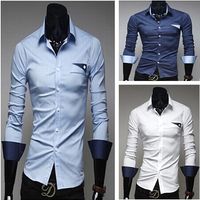 Brand New Mens Shirts Casual Plaid Men' s Dress Shirts M...