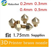 5pcs lot 3D Printer Nozzle Optional Sizes 0. 2mm 0. 3mm 0. 4mm ...