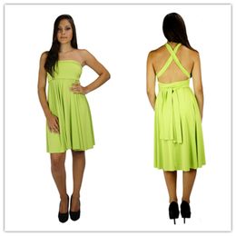 Lemon green bridesmaid dresses