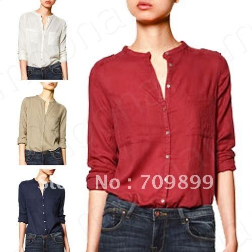 collarless red button down shirt collarless red button down shirt