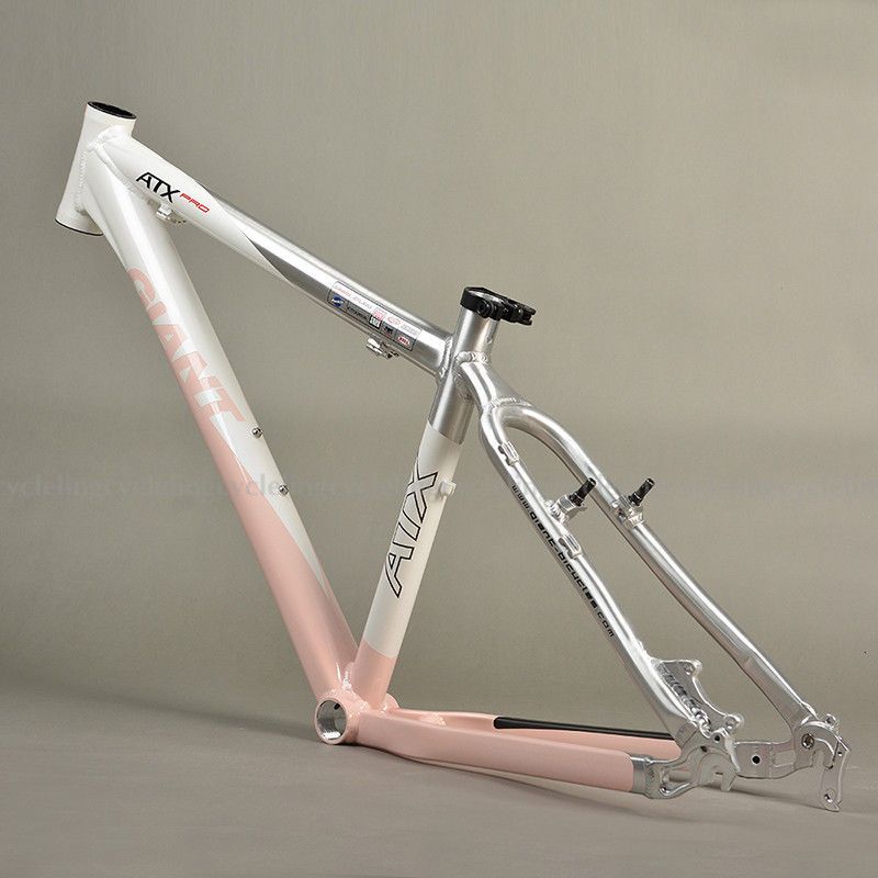 Giant Original 26 Mountain Bike Mtb Frame Atx Pro Size Xs 15.5 Pink