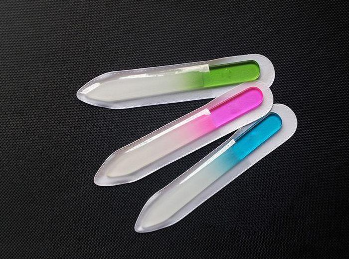 High Quality Crystal Glass Nail File Buffer Art Buffer Files For Manicure UV Polish Tool