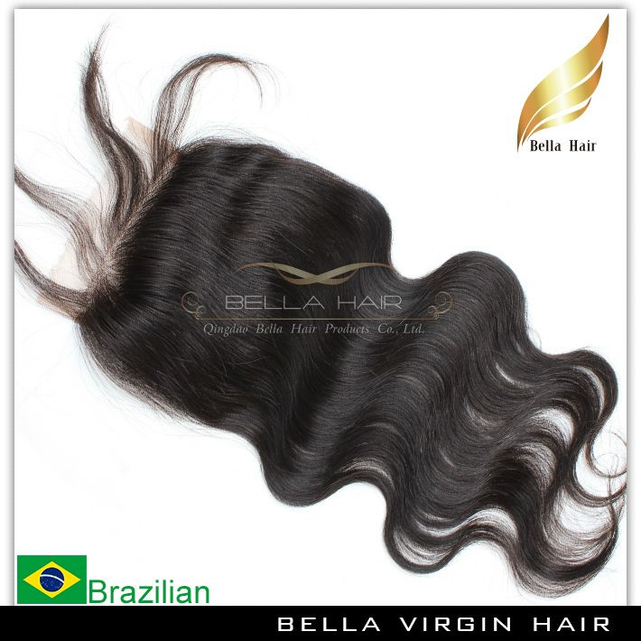 Brazilian Body Wave Remy Virgin Human Hair Extensions Lace Closure Weaves Free Part Natural Color Hot Bulk Wholesale