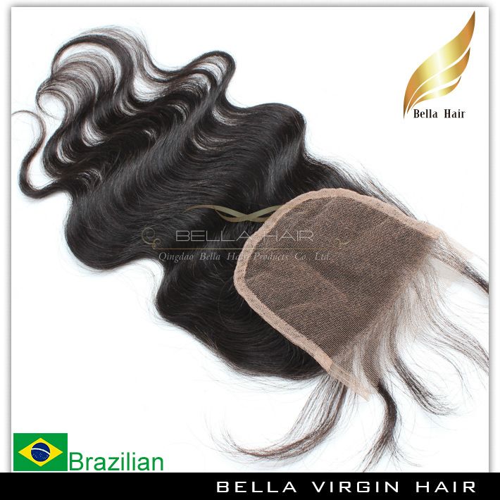 Brazilian Body Wave Remy Virgin Human Hair Extensions Lace Closure Weaves Free Part Natural Color Hot Bulk Wholesale