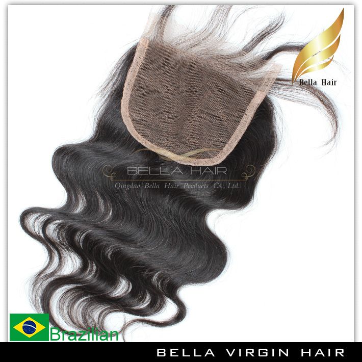 Brazilian Body Wave Remy Virgin Human Hair Extensions Lace Closure Weaves Free Part Natural Color Hot Bulk Wholesale