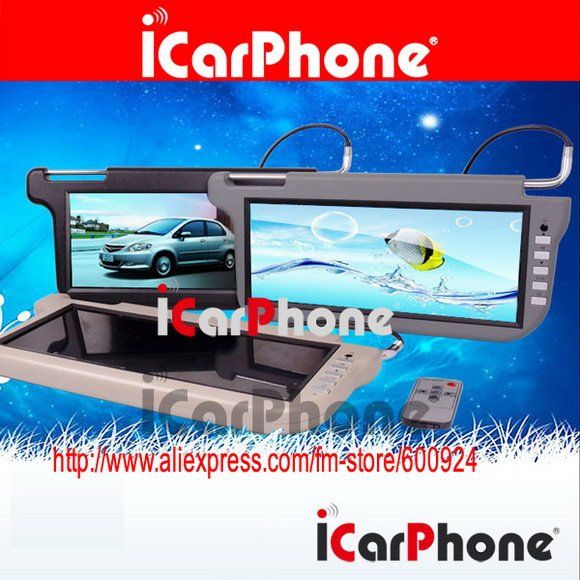 2017 Of 12.3 Inch Car Sun Visor Monitor Tft Lcd Screen Car Video Auto