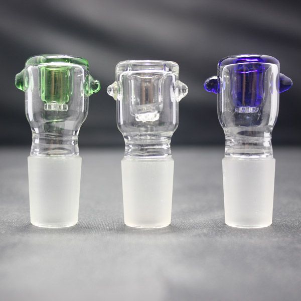 Glass Bowl with Screen Round 14mm Or 18mm Male Joint Optional