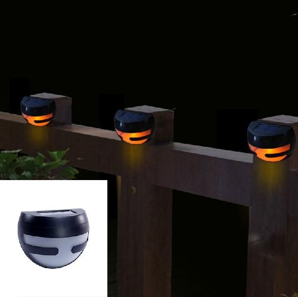 Best 2 Led Solar Power Wall Light Sensor Light Stair Parapet Walkway Lights Outdoor Waterproof