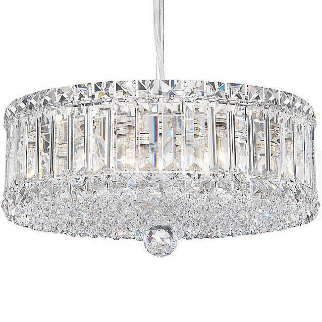 Modern Crystal Chandeliers Plaza Drum Pendant