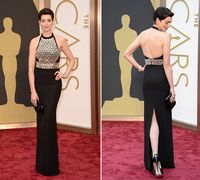 SSJ 2014 Oscar Award Celebrity Dresses Anne Hathaway Evening Gowns ...