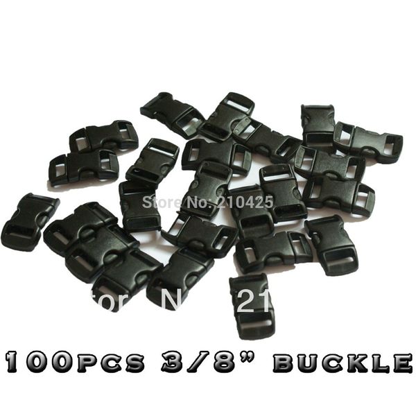 wholesale-100 pcs/lot 3/8"(10mm) plastic buckles contoured curved for paracord bracelet webbing ing, Slivery;black
wholesale-100 pcs/lot 3/8"(10mm) plastic buckles contoured curved for paracord bracelet webbing ing, Slivery;black