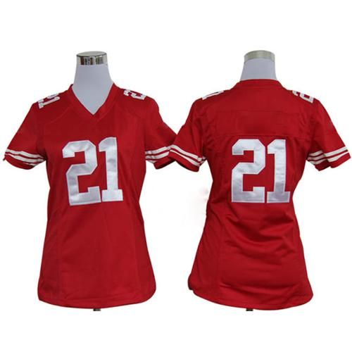 New Womens Football Jerseys 21 Red Game American Football Jerseys