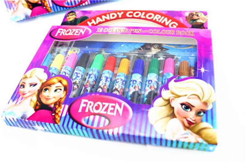 Frozen Water Color Pen+elsa Anna Princess Cartoon Coloring Book ... Frozen Water Color Pen+elsa Anna Princess Cartoon Coloring Book ...