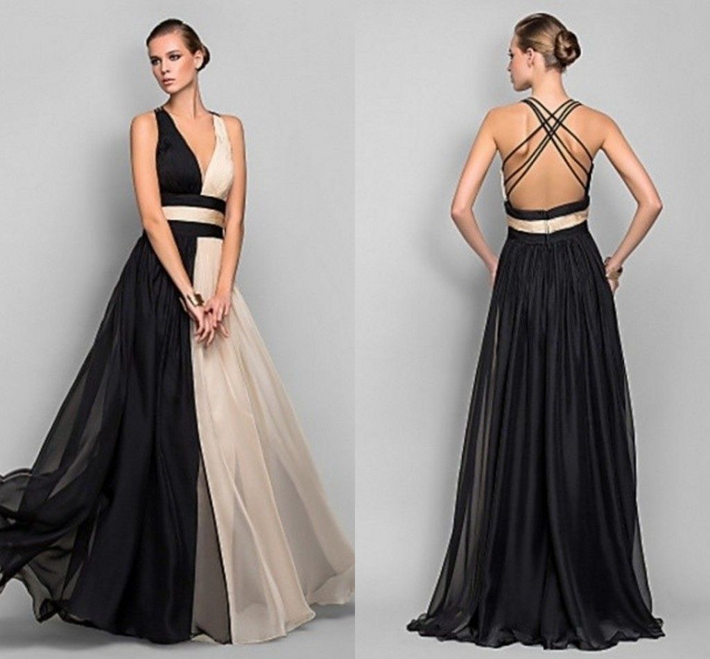 simple long gown design