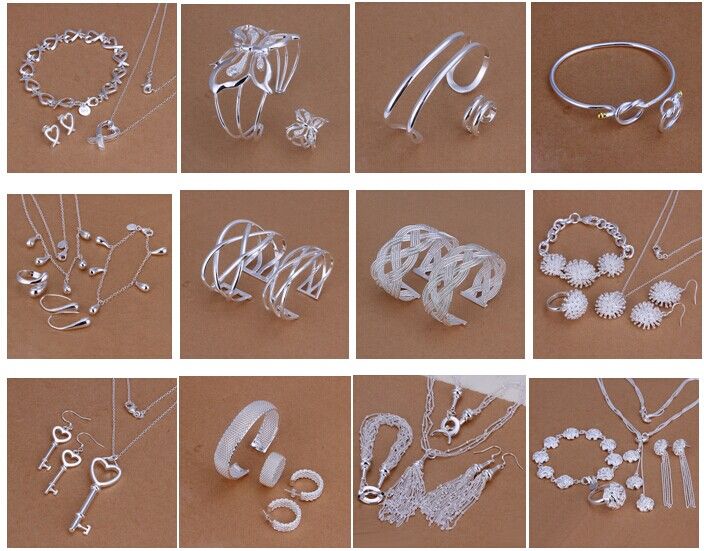 Free Shipping with tracking number Best Most Hot sell Women's Delicate Gift Jewelry 925 Silver Plated Mix Jewelry Set 12 Set 1035, Mixed colors
Free Shipping with tracking number Best Most Hot sell Women's Delicate Gift Jewelry 925 Silver Plated Mix Jewelry Set 12 Set 1035, Mixed colors