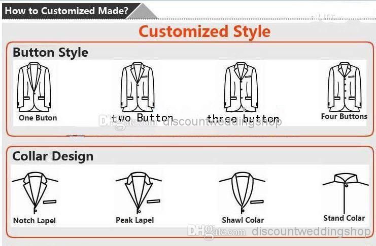 Customize Slim Fit Groom Tuxedos Notch Lapel Mens Business Suits Formal Man Blazer Party Dress (Jacket+Pants+Vest+Tie) J3