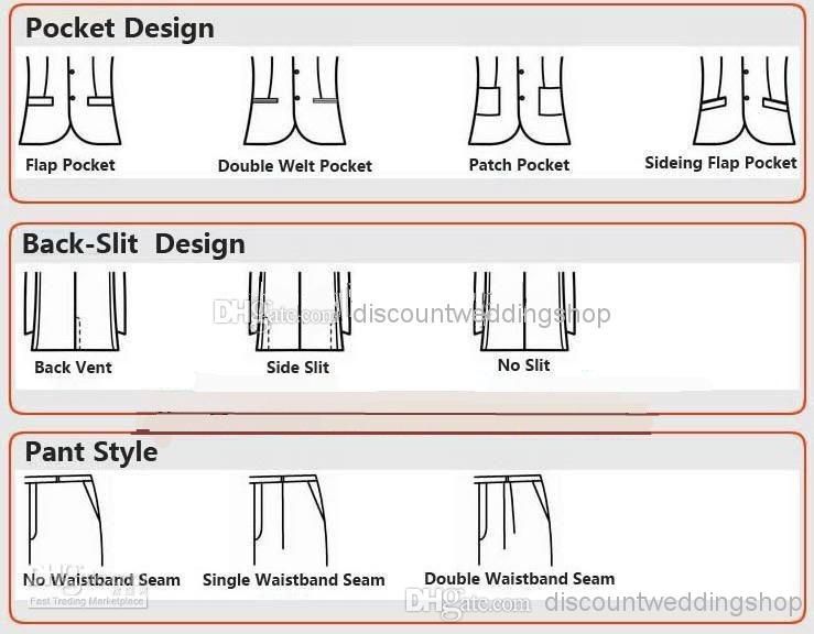Customize Slim Fit Groom Tuxedos Notch Lapel Mens Business Suits Formal Man Blazer Party Dress (Jacket+Pants+Vest+Tie) J3