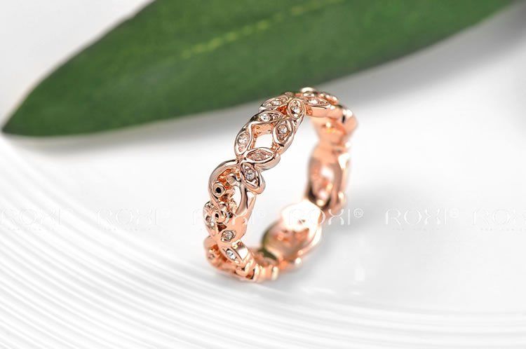 Exquisite rose-golden fresh buds rings,factory price,fashion jewelry,high quality,newest arrival,Christmas gift
