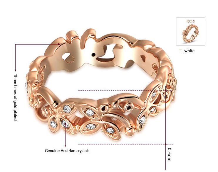 Exquisite rose-golden fresh buds rings,factory price,fashion jewelry,high quality,newest arrival,Christmas gift