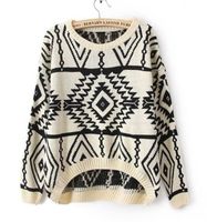 East Knitting SW-013 long sleeve oversized sweaters for women 2013 Aztec pattern pullovers and kintwear s for woman top sale