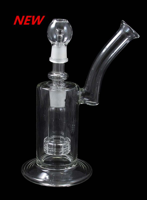 2017 Hand Blown D020 D Bong Bubbler Glass Water Percolator Smoking Pipe Two Functions Ash