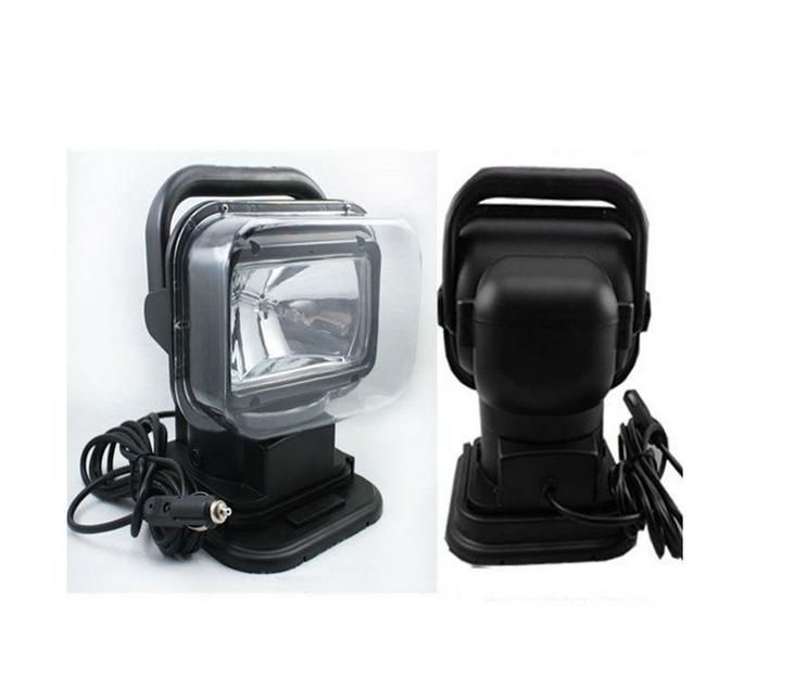 12V 75W HID Xenon Work Light 360 Rotating Searchlight for Boat Car SUV