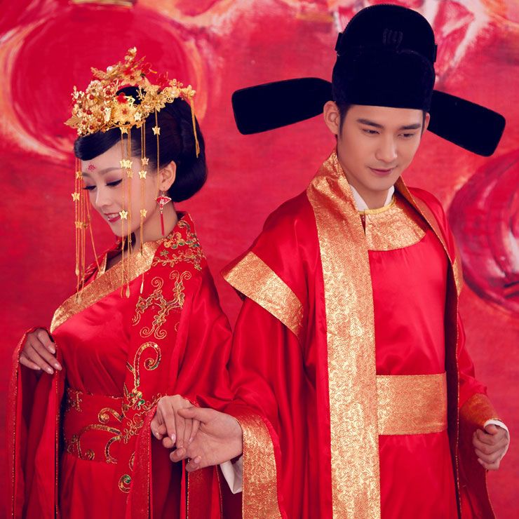 Chinese Couple Bride And Groom In Chinese Symbols Coloring Page ...