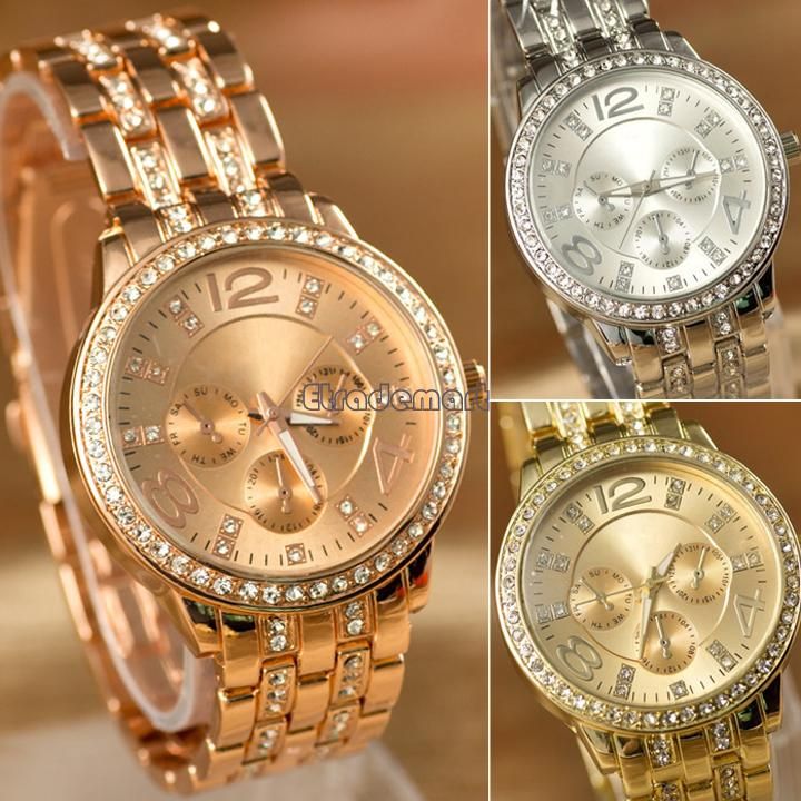 Wholesale-New Arrival Women Rhinestone Watches Geneva Steel Watches Fashion Gifts Quartz watch Free Shipping Dropshipping b11 SV000395
Wholesale-New Arrival Women Rhinestone Watches Geneva Steel Watches Fashion Gifts Quartz watch Free Shipping Dropshipping b11 SV000395