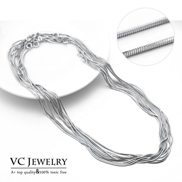 Silver Chains Necklace Interchangeable DIY Accessories for Jewelry findings and Components (VC-008)
Silver Chains Necklace Interchangeable DIY Accessories for Jewelry findings and Components (VC-008)