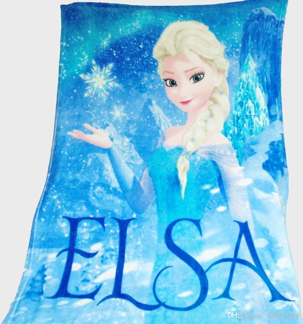 Online Cheap Wholesale Children Snow Queen Elsa Blanket/ Baby Girls