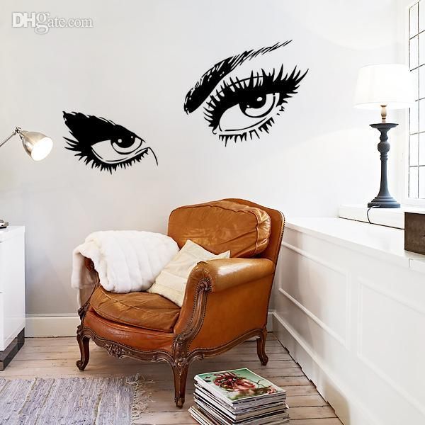 Large Audrey Hepburn Sexy Eyes Wall Decal Sticker, Black Vinyl Wall Murals, 23.6x49.2 Inch Sexy Wall Stickers Large Wall Mural Audrey Hepburn Gifts Online ...