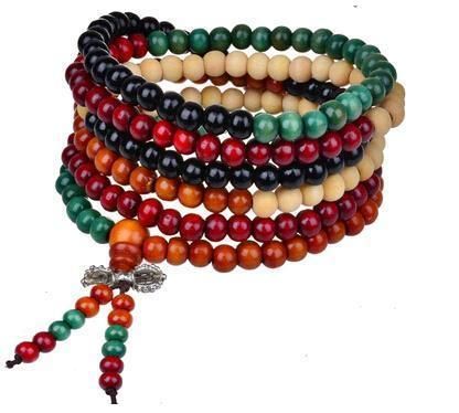 Buddhist elements Sandalwood prayer beads malas,,Fashion wooden beaded bracelet
